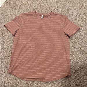 lululemon athletica Striped Short Sleeve Tee - Mauve